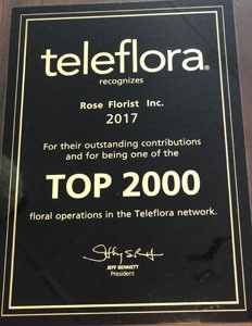 Top 2000 Florists in 2017